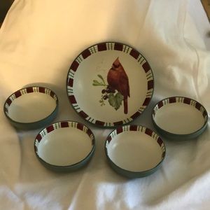 Lenox Winter Greetings Condiment Bowls